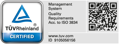TÜV ISO3834 Zertifizierung